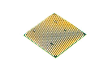 Computer processor (CPU), isolated on white background