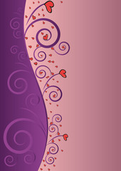 Elegant Violet Love Beauty Background For Valentines Day