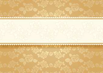 Gold roses with background