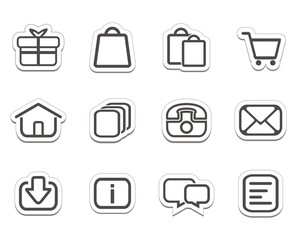 online shop stickers - icons