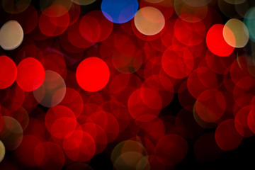 Red bokeh