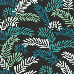 Stylish seamless leaf pattern