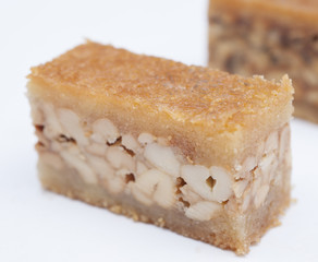 Oriental petit four on white