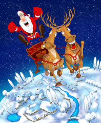 Illustration on the theme of Christmas