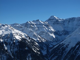 Fototapeta na wymiar Majestic mountain in Glarus Canton