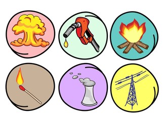 Six Forms of Energy on Round Background