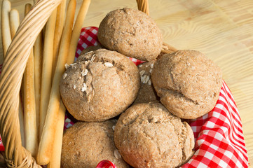 Traditional bread basket