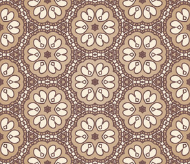 Seamless colorful retro pattern background