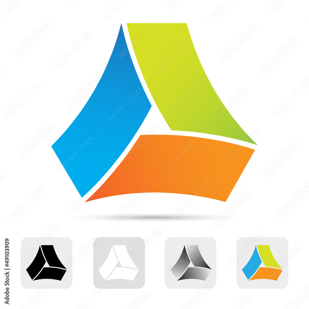 Canvas Prints abstract colorful logo,design element.
