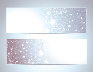 Two Abstract banners backgrounds