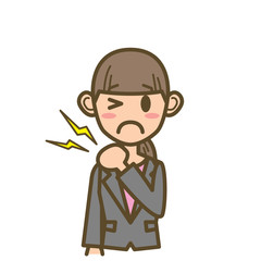 ビジネスウーマン　FW01　上半身　肩こり