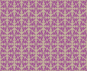 Seamless pattern. Retro floral background. Elegant wallpaper.