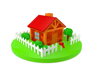 House made ​​of bricks