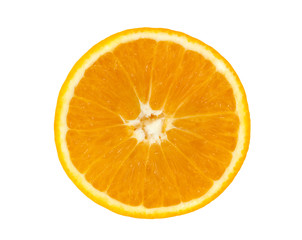 Fototapeta na wymiar Slice of orange isolated on white