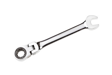 Wrench tool isolated on white background