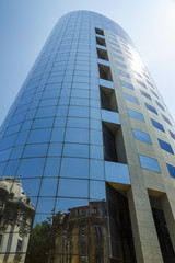 Modern business tower building