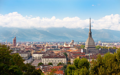 Cityscape of Turin - obrazy, fototapety, plakaty