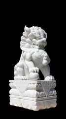 Marble lion statue in Thailand