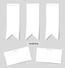Set of labels with place for text. Vector illustration.