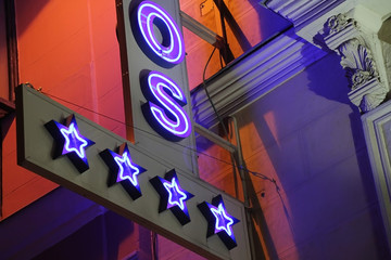 neon sign star