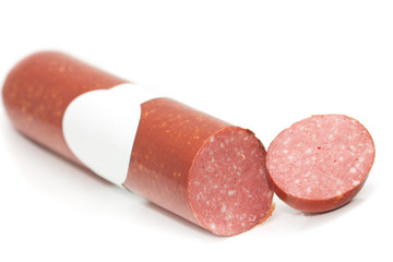 sausage on a white background