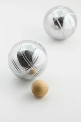Crédence de cuisine en verre imprimé Sports de balle Bocce (Petanque) balls set