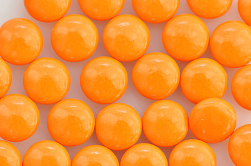Stack of  orange pills