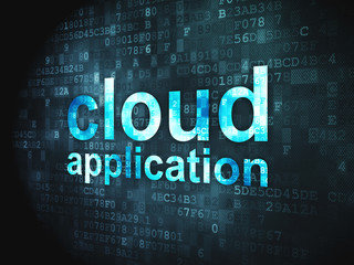 Obraz premium Cloud computing technology, networking concept: Cloud Applicatio