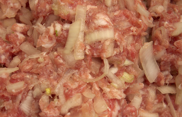 background of minced meat