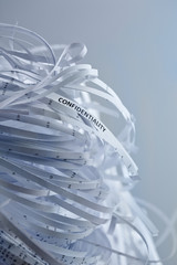 Pile of shredded paper - confidentiality