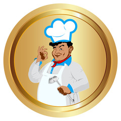 Funny Chef.Best food for gourmet