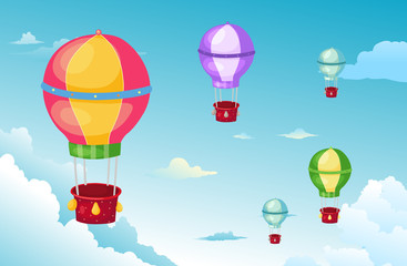 Fototapeta premium balloon in the sky vector