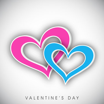 Happy Valentine's Day greeting card, gift card or greeting card