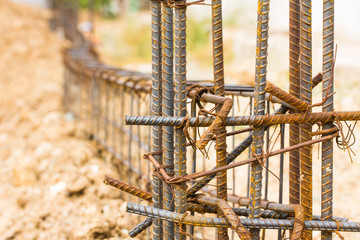 Steel rod for building structure