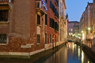 Obraz na płótnie Canvas night shot Wenecji 4389