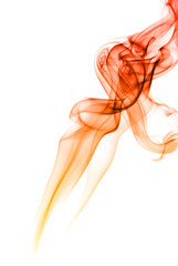 Color of smoke in the white background