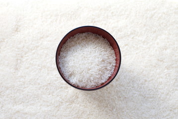Uncooked white rice