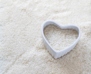 Uncooked white rice