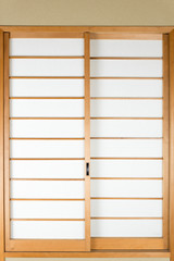 Japanese sliding paper door Shoji