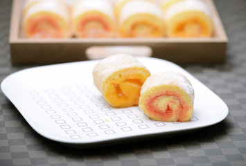 Jam Roll Cake