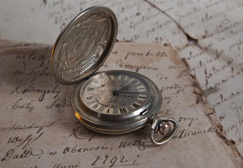 Fototapeta na wymiar Old-time zbliżenie zegarka