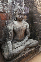Obraz premium Buddha image in Udayagiri in Orissa.
