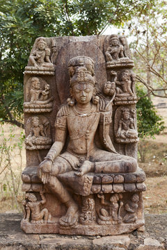 Buddha image in Udayagiri in Orissa.