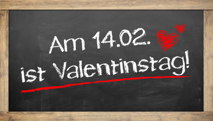 Obraz premium am 14.2. ist Valentinstag