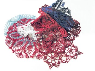 multicolor ornamental handmade serviettes
