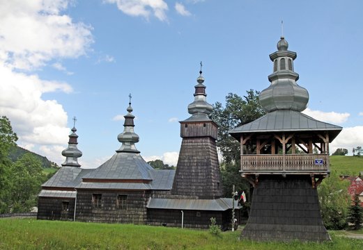 orthodox wooden church in Berest near Krynica