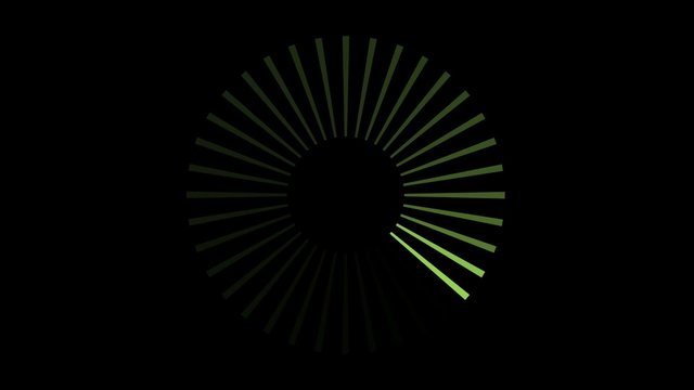 Chargement - fond noir