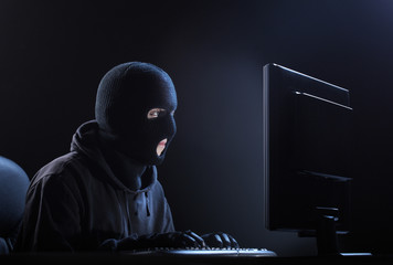 Hacker stealing data