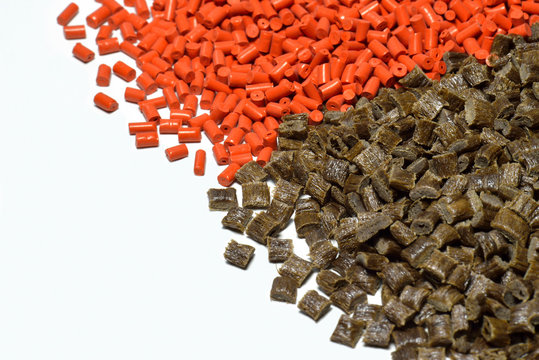 orange/brown polymer resin