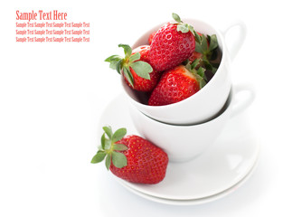 Fresh red strawberries